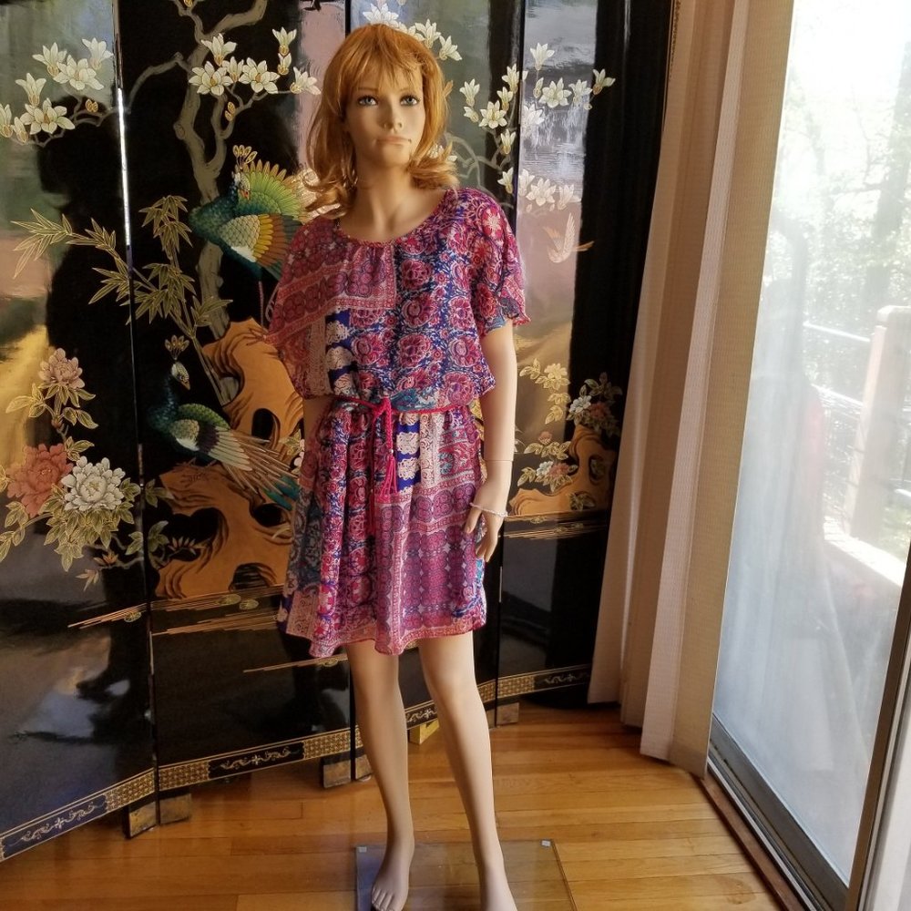 by by Girl Size 12 Short Paisley Boho Girls Dress
